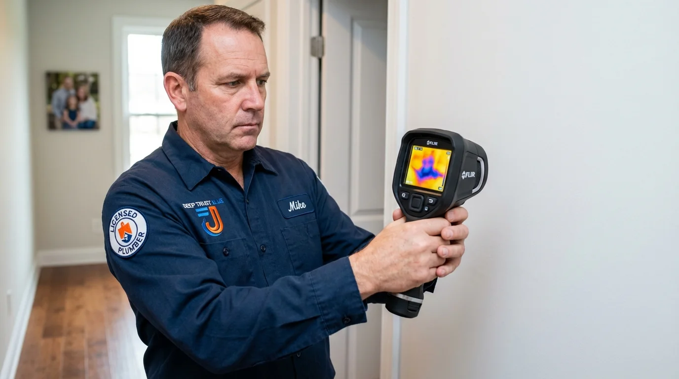 Thermal imaging leak detection by Johns Plumbing LLC in Glenview